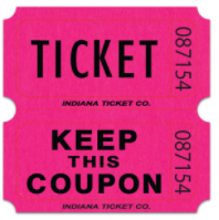 Roll Tickets: Double Roll, Magenta - 2,000 Individually Numbered Tickets main image